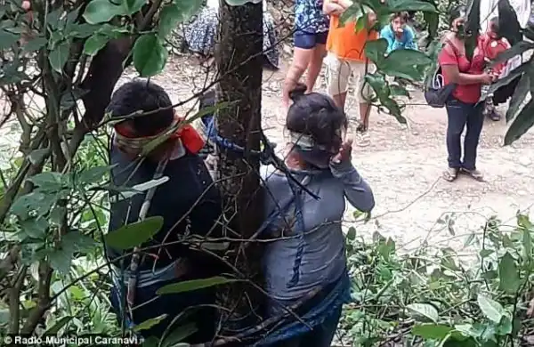 Woman Falsely Accused Of Stealing Car Dies After Being Tied To A Tree. Photo